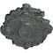 Ekena Millwork Kinsley Flowing Leaf Ceiling Medallion, 30 3/8"W x 20 3/4"H x 1"P, Athenian Green Crackle CM30KIAGC - alternate 2